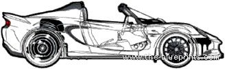 Lotus Elise S Club Racer (2014) - Лотус - чертежи, габариты, рисунки автомобиля