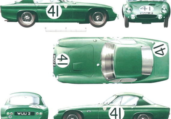 Lotus Elite (1959) - Lotus - drawings, dimensions, pictures of the car