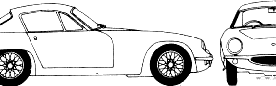 Lotus Elite (1961) - Разные автомобили - чертежи, габариты, рисунки автомобиля