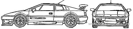 Lotus Esprit 350 (1999) - Lotus - drawings, dimensions, pictures of the car