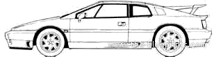 Lotus Esprit S4 (1992) - Lotus - drawings, dimensions, pictures of the car