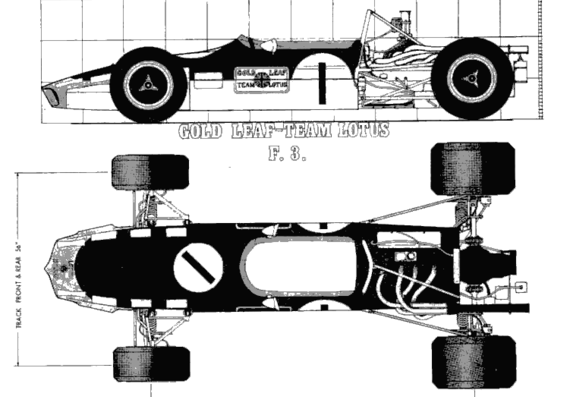 Lotus F3 - Лотус - чертежи, габариты, рисунки автомобиля