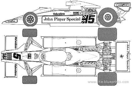 Lotus JPS Mk. III (1977) - Lotus - drawings, dimensions, pictures of the car