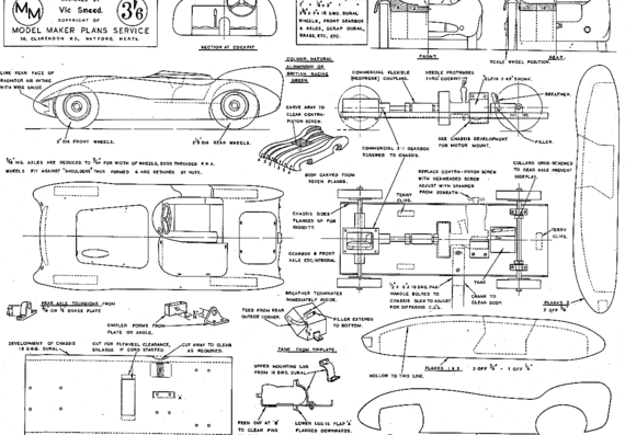Lotus Mark IX - Лотус - чертежи, габариты, рисунки автомобиля