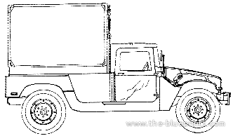 M1042 Ambulance HMMWV - Hammer - drawings, dimensions, pictures of the car
