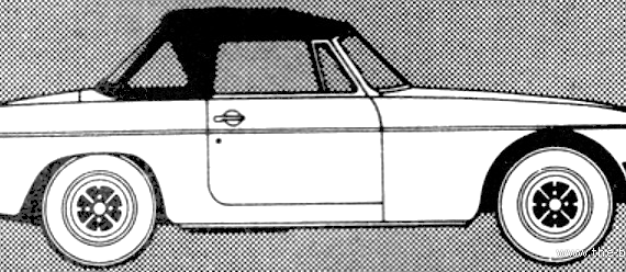 MGB (1980) - МЖ - чертежи, габариты, рисунки автомобиля