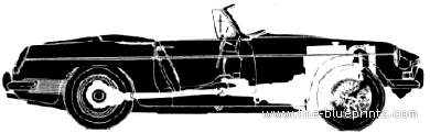 MGB Mk. I 1800 - МЖ - чертежи, габариты, рисунки автомобиля