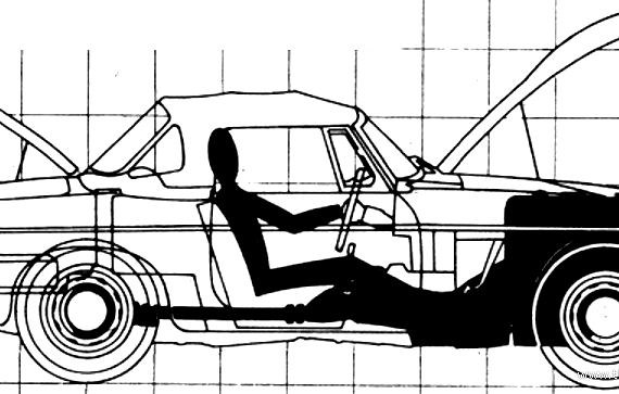 MGC (1968) - МЖ - чертежи, габариты, рисунки автомобиля