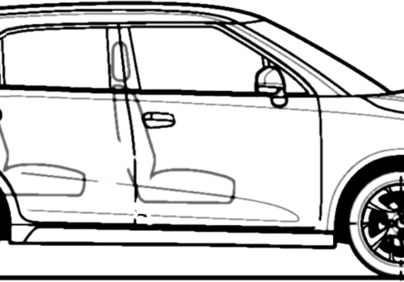 MG 3 1.5 (2013) - MW - drawings, dimensions, figures of the car