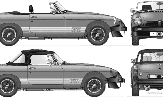 MG B Roadster Limited Edition (1980) - MW - drawings, dimensions, pictures of the car