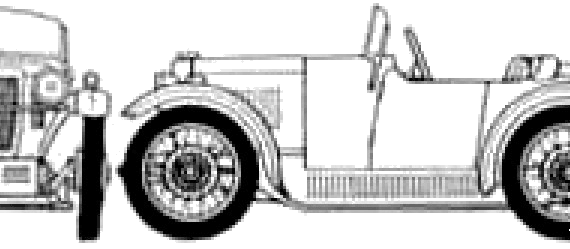 MG M-Type Migdet (1936) - МЖ - чертежи, габариты, рисунки автомобиля