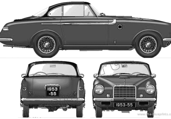 MG TD Vignale (1953) - МЖ - чертежи, габариты, рисунки автомобиля