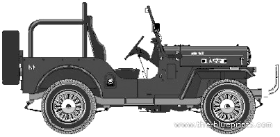 Mahindra CJ3 Classic - Mahindra - drawings, dimensions, pictures of the car