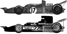 March 711 F1 GP (1972) - Разные автомобили - чертежи, габариты, рисунки автомобиля