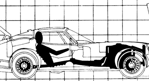 Marcos 1600 GT (1968) - Разные автомобили - чертежи, габариты, рисунки автомобиля