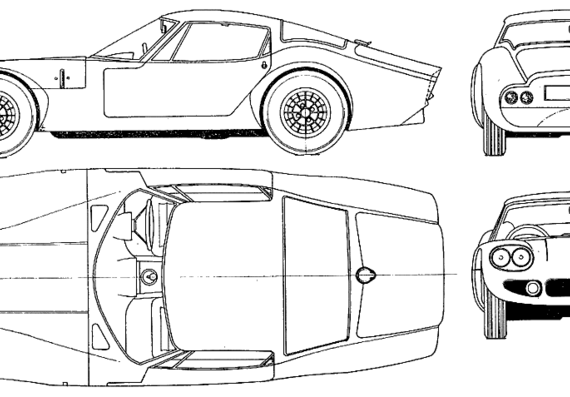 Marcos 1800 - Racing Classics - drawings, dimensions, pictures of the car