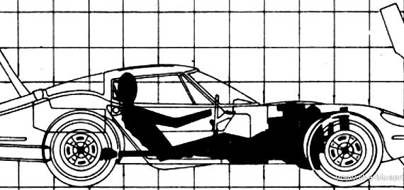 Marcos GT V6 (1970) - Разные автомобили - чертежи, габариты, рисунки автомобиля