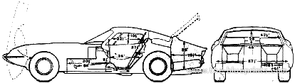 Marcos Mantula (1989) - Разные автомобили - чертежи, габариты, рисунки автомобиля