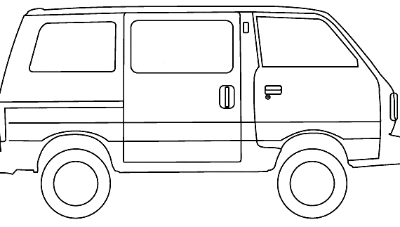 Maruti Omni - Разные автомобили - чертежи, габариты, рисунки автомобиля