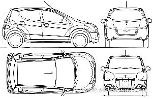 Maruti Suzuki A-Star (2008) - Suzuki - drawings, dimensions, pictures of the car