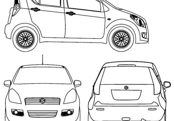 Maruti Suzuki Ritz (2012) - Various cars - drawings, dimensions, pictures of the car