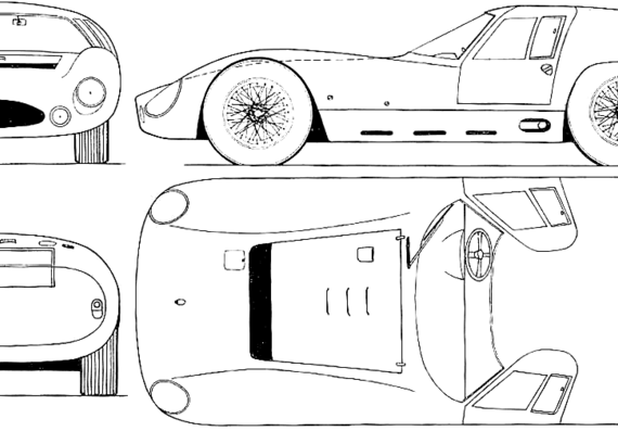 Maserati 151-3 LM 5000 GT (1964) - Maseratti - drawings, dimensions, pictures of the car