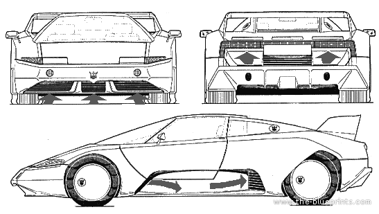 Maserati Chubasco - Maseratti - drawings, dimensions, pictures of the car