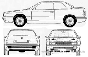 Maserati Ghibli (1995) - Maseratti - drawings, dimensions, pictures of the car