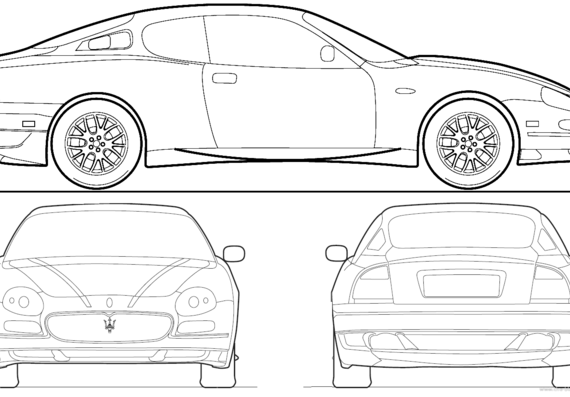 Maserati Gran Sport (2006) - Мазератти - чертежи, габариты, рисунки автомобиля