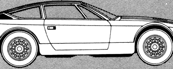 Maserati Khamsin (1980) - Мазератти - чертежи, габариты, рисунки автомобиля