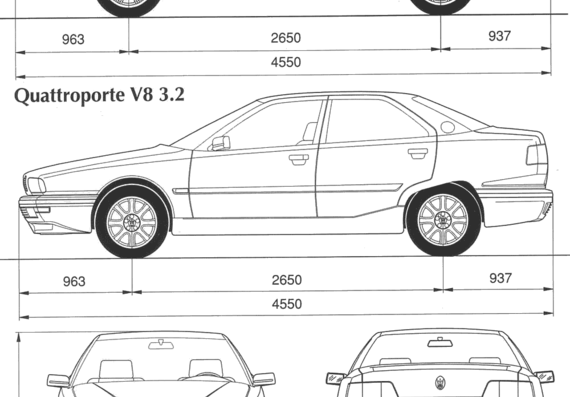 Maserati Quattroporte - Maseratti - drawings, dimensions, pictures of the car