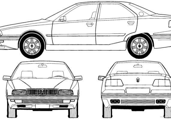 Maserati Quattroporte IV (1994) - Maseratti - drawings, dimensions, pictures of the car