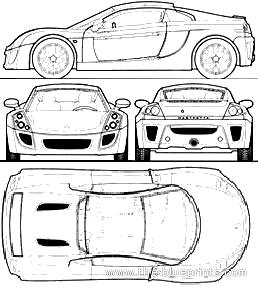 Mastretta MXT (2009) - Разные автомобили - чертежи, габариты, рисунки автомобиля