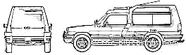 Matra-Simca Rancho (1977) - Matra - drawings, dimensions, pictures of the car
