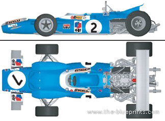 Matra MS80 F1 GP (1969) - Matra - drawings, dimensions, pictures of the car