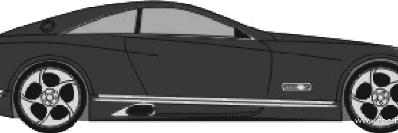 Maybach Exelero Concept Car - Мерседес Бенц - чертежи, габариты, рисунки автомобиля