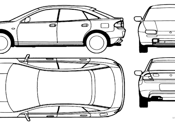 Mazda 323F BA/Lantis (1997) - Mazda - drawings, dimensions, pictures of the car