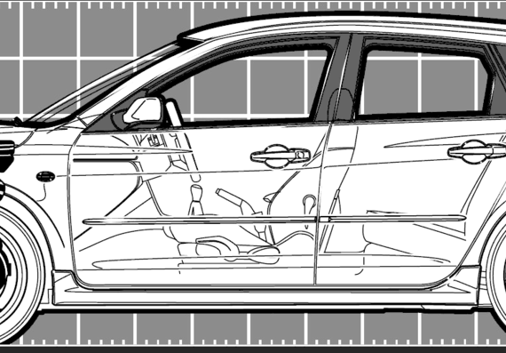 Mazda 3 Hatchback (2006) - Мазда - чертежи, габариты, рисунки автомобиля