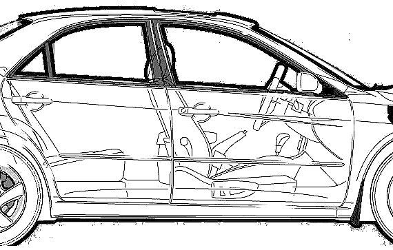 Mazda 6 S (2003) - Мазда - чертежи, габариты, рисунки автомобиля