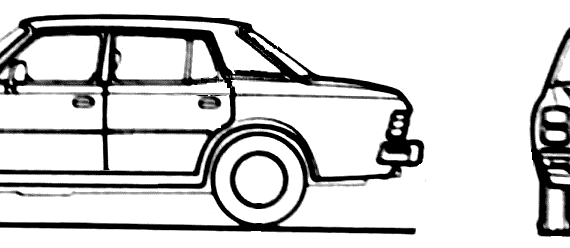 Mazda 929 (1979) - Мазда - чертежи, габариты, рисунки автомобиля