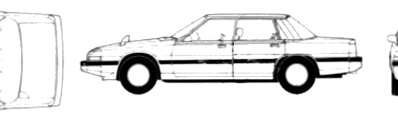 Mazda 929 Cosmo (1981) - Мазда - чертежи, габариты, рисунки автомобиля