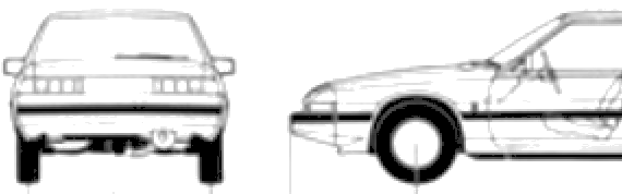 Mazda 929 Cosmo Coupe (1981) - Мазда - чертежи, габариты, рисунки автомобиля