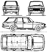 Mazda 929 Luce 1800 Estate - Мазда - чертежи, габариты, рисунки автомобиля