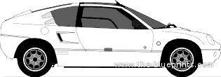 Mazda Autozam Abarth Scorpione (1996) - Мазда - чертежи, габариты, рисунки автомобиля