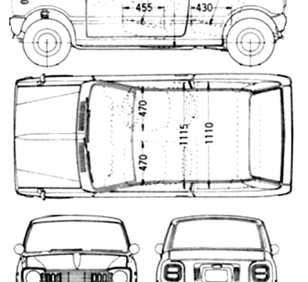Mazda Chantez - Мазда - чертежи, габариты, рисунки автомобиля
