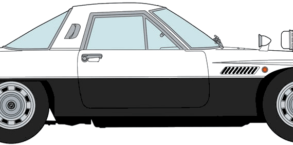Mazda Cosmo Sport L10B (1970) - Мазда - чертежи, габариты, рисунки автомобиля
