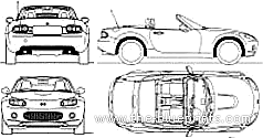 Mazda MX-5 S3 (2005) - Mazda - drawings, dimensions, pictures of the car