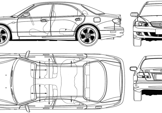 Mazda Millenia Xedos - Mazda - drawings, dimensions, pictures of the car