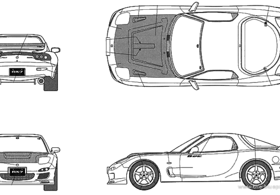 Mazda RX-7 FD3S Mazda Speed B-spec - Mazda - drawings, dimensions, pictures of the car