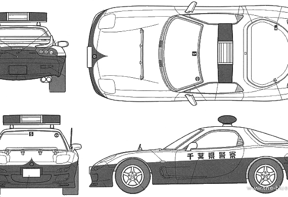 Mazda RX-7 FD3S Patrol Car - Mazda - drawings, dimensions, pictures of the car